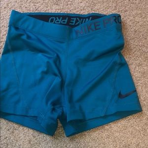 Teal Nike spandex
